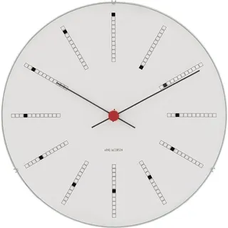 Arne Jacobsen Clocks Bankers Wanduhr 16 cm 43621 Weiß