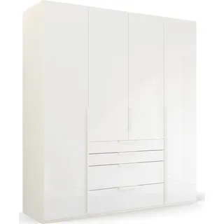 ORANGE Kleiderschrank Purisma 201 x 223 cm Glas Kristallweiß