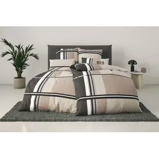 H.I.S. Cassia Kariert Grau 135 x 200 cm + 2 x 80 x 80 cm