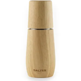 SALTER BW13049EU7 Edith Salzmühle – Gewürzmühle aus Holz, FSC-zertifiziertes® Holz, manuelle Pfeffermühle, Keramikmahlwerk, einstellbarer Mahlgrad von fein bis grob, geeignet für Steinsalz
