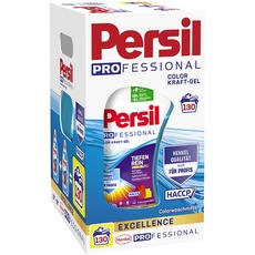 Persil Professional Color Kraft-Gel Waschmittel (130 Waschladungen), Flüssigwaschmittel Großpackung auch für Profis
