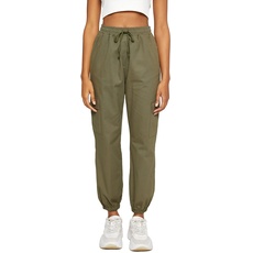 Koton Damen Cargo Trousers Pocket Detail Drawstring Pants, Khaki (847), 40 EU