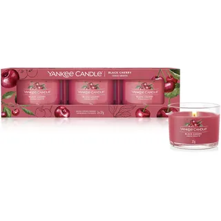 Yankee Candle Black Cherry Votivkerze 3 x 37 g
