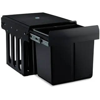 Relaxdays Einbaumülleimer 15 l Schwarz