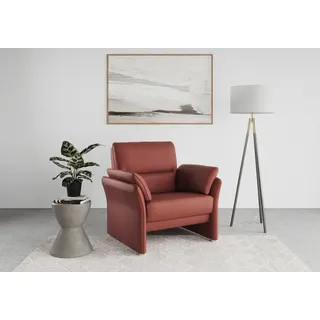 DOMO collection »Pina elegant und zeitloser Clubsessel, bequemer Cocktailsessel« Hoher Sitzkomfort, Luxus-Microfaser Lederoptik, rot