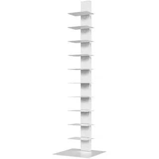 [en.casa] Bücherregal Eksjö , Metall , 39x150x39 cm , Wohnzimmer, Regale, Bücherregale