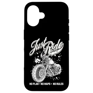 Hülle für iPhone 16 Just Ride Motorrad-Grafik, Cruiser-Design, Vicla Chopper