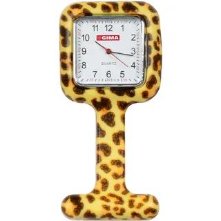 GiMa ns885leopard Uhr für Krankenschwestern, quadratisch, Muster Leopard