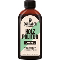 Schrader Holz Politur dunkel - Möbelpolitur - frischt lackierte Holzmöbel auf - 250ml - Made in Germany