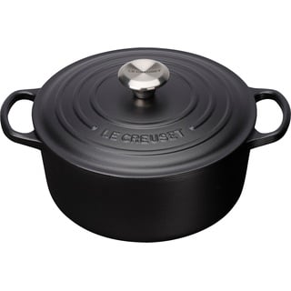 Le Creuset Signature Bräter 24 cm rund schwarz