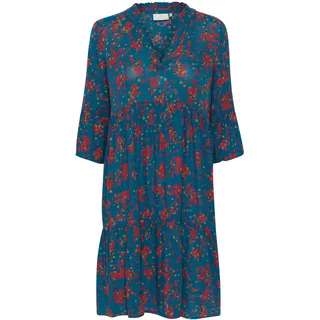 KAFFE Midikleid "Kleid KAlokia", legion blau petit fleur