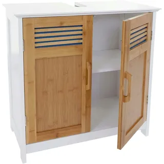 Mendler Waschbeckenunterschrank HWC-A85, Badschrank 60x60x30cm - bambus