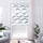 Doppelrollo Wellen Design 90 x 150 cm grau/weiß