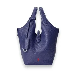 Polo Ralph Lauren für Damen. 428944657009 Polo Play Tote- und Umhängetasche aus Leder, marineblau (OSFA), Lässig
