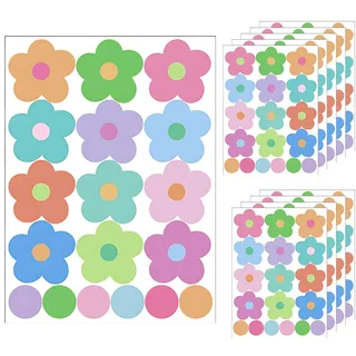 UMCHU 10 Blätter Wandtattoo, Blumens-Wandaufkleber, Kleiner Boho-Blumen-Wandaufkleber, Selbstklebend, Blumenaufkleber, PVC Blumen Wandtattoo, für Schlafzimmer, Wohnzimmer, und KüChe Wanddekoration