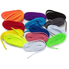 Kaps Schnürsenkel-Set, verschiedene leuchtende Farben, 14 Paar Schnürsenkel für Turn- und Sport-Schuhe, Set aus farbenfrohen Schnürsenkeln, (120 cm - 47 inch)
