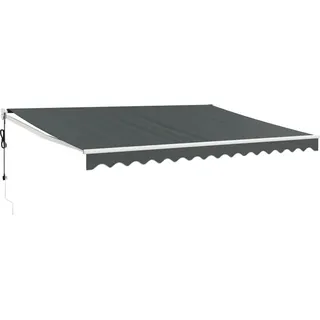 vidaXL Elektrische Markise mit Kurbel Anthrazit 4x3 m - Grau