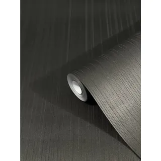 Glööckler Vliestapete Imperial Uni Streifen Schwarz