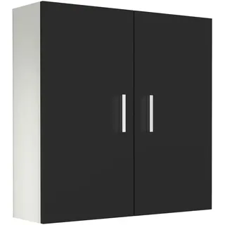 VCM Hängeschrank Zalo ca. 60x60x18 cm Weiß/Schwarz
