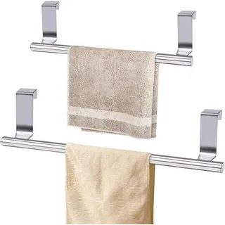 Stahlhandtuchhalter - Tür- und Schranktüre anti-slip - 2 Stück - geeignet für Küche und Badezimmer