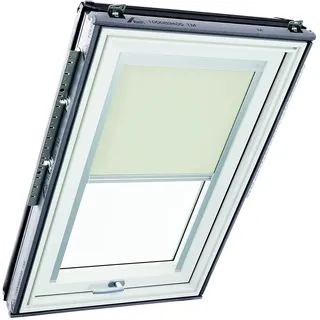 Original Roto Verdunkelungsrollo ZRV - Nahezu vollständige Verdunkelung - Führungsschiene Silber - Dachfenster Baureihe Designo R6/R8, i8 und Classic 64/84 - Größe 094/078 | 09/07 - Farbe Beige