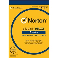 Bild von Norton Security Deluxe 3.0 5 Geräte ESD DE Win Mac Android iOS