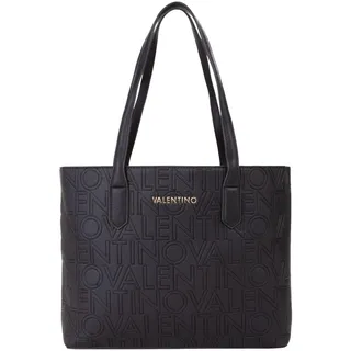 Valentino Pansy Shopping Bag Nero