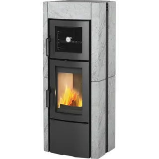 La Nordica-Extraflame Ester Forno Stahl Grau/Naturstein