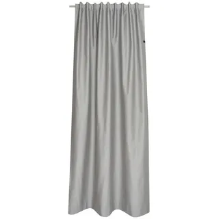 Schöner Wohnen Fertigvorhang , Grau , Textil , Uni , 130x250 cm , für Stange und Schiene geeignet , Heimtextilien, Vorhänge, Fertigvorhänge