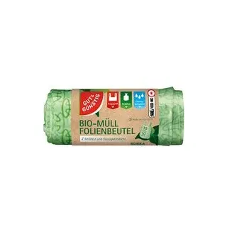 GUT&GÜNSTIG Biomüllbeutel 10,0 l grün, 10 St.
