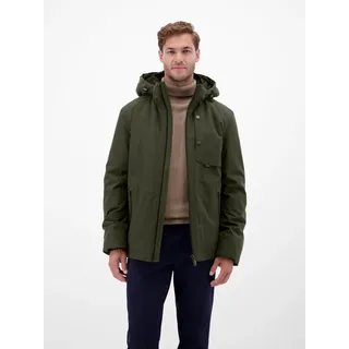 Outdoorjacke LERROS "Herren Blouson in Stukturoptik", Herren, Gr. XXL, original olive, 100% Polyester, Jacken Outdoorjacke