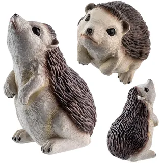 KADAX Dekofigur Igel, 8.3 x 7.8 x 12 cm, Gartenfigur aus Kunststoff, wetterfeste Gartendekoration für draußen, Herbst Tierfigur für Garten, Gartendeko (1 Stück)