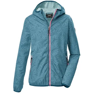 KILLTEC Mädchen Funktionsjacke/Regenjacke wasserdicht mit Kapuze KOS 163 GRLS JCKT, sturmblau, 128, 44359-000