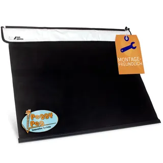 Peggy Peg SunBreak Sonnenblende, schwarz, 1,10 m, für Kederleiste