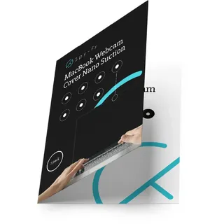 Spy-Fy MacBook Webcam Cover Nano Suction | Mac Camera Cover | Ultra-Thin (0.036 cm) Privacy Cam für neuestes MacBook | Wiederverwendbare Kamera Laptop Sticker | Auch für iPad, iPhone & Telefone