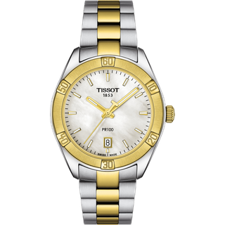 TISSOT PR 100 Sport Chic Lady Edelstahl 36 mm T101.910.22.111.00