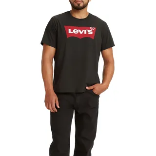 Levi's Standard Housemarked Kurzarm-T-Shirt Black / Red M