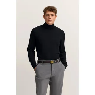 Bugatti Rollkragenpullover »Regular Fit« aus Baumwolle-Kaschmir, blau