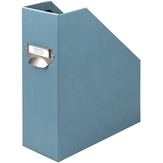 RÖSSLER SOHO Stehsammler A4 mit Griff | Stehsammler Pappe aus stabilem Karton | Büro Organizer | Schreibtisch Organizer | Zeitschriftenhalter | 315 x 260 x 80 mm | 1 Stück | Farbe: Blau | Navy
