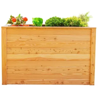 Westmann Hochbeet Lärche 130 x 65 x 84 cm Weiß