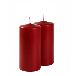Cereria di Giorgio risthò Stumpenkerzen, Wachs, Rot, 7 x 7 x 15 cm, 4 Stück