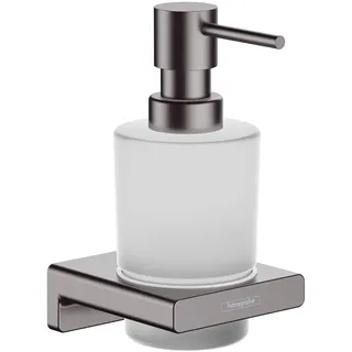 Hansgrohe AddStoris, Lotionsspender 41745340 Wandmontage, Glaseinsatz, Metall, brushed black chrome