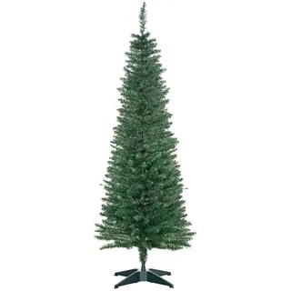 Homcom Weihnachtsbaum 1,5 m Christbaum Kunsttanne 294 Äste zerlegbar PVC Grün ∅46 x 150 cm Dekoration, Weihnachtsdekoration, Weihnachtsbäume - Künstlicher Tannenbaum