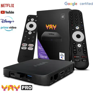 VU+ YAY GO PRO Android TV Box 4K UHD 2023 (Gen. 1)