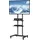 Vevor TV Ständer mit Rollen Universal 1510-1696 mm Höhenverstellbar 100 x 100 mm 400 x 600 mmm 59 8 kg Belastbar Bodenständer Standfuß Mobil Wagen Fernsehständer Stabile Halterung Fernsehtisch