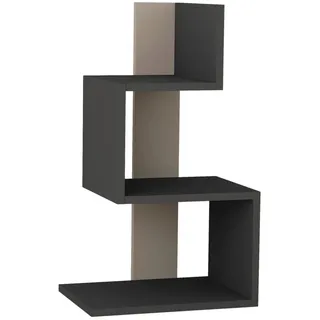 Livetastic Beistelltisch , Anthrazit, Beige , Holzwerkstoff , rechteckig , 42x72x30 cm , Stauraum , Wohnzimmer, Wohnzimmertische, Beistelltische, Beistelltische eckig