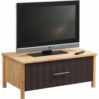 Linea Natura Tv-Element , Braun, Erlefarben , Holz , Erle , vollmassiv , 1 Schublade(n) Schubladen , 96x40x46 cm , Babymöbel & Kindermöbel, Kinderzimmer & Jugendzimmer, Phonomöbel