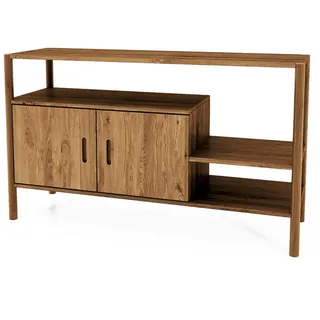 byoak Regal INA Wildeiche , Alteiche , Holz , Kerneiche , 142x86x46 cm , Kleinmöbel, Kommoden, Sideboards