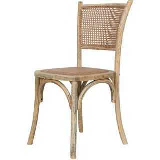 Biscottini Thonet Esszimmerstühle L45,5XPR42,5XH89,5 Eiche - Küchenstühle - Esszimmerstühle Shabby - Küchenstühle aus Holz - Wohnzimmerstühle