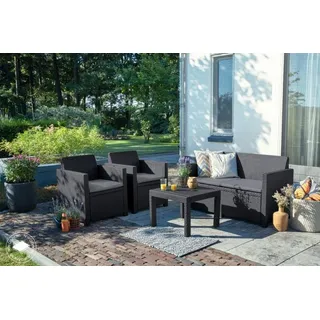 KETER Alabama Möbelset - Graphit 213968 - Grau